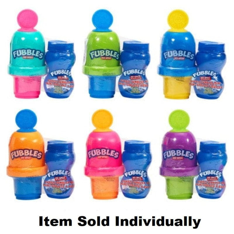 Fubbles No Spill Bubble Tumbler Minis (Assorted Colors)