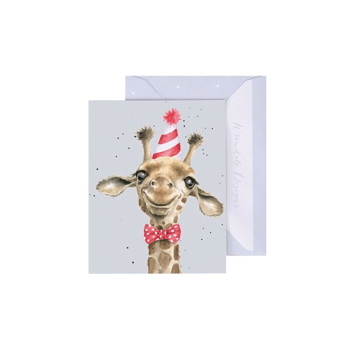 Here for the Cake' Giraffe Enclosure Card