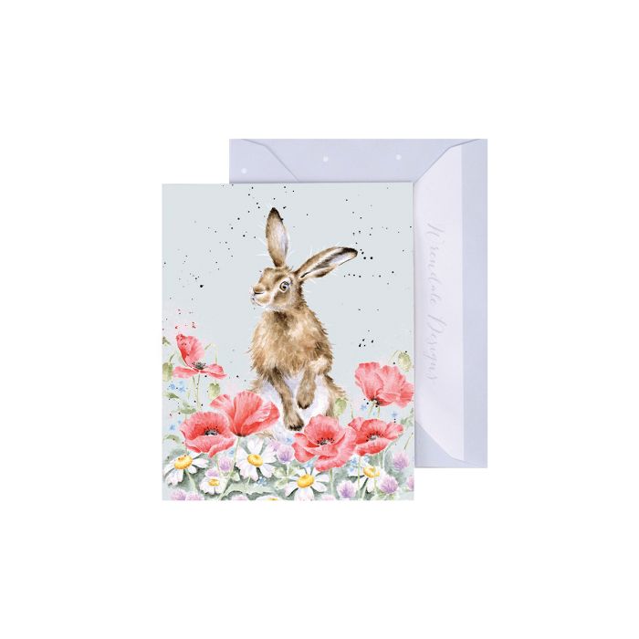 Field of Flowers' Hare Gift Enclosure Card