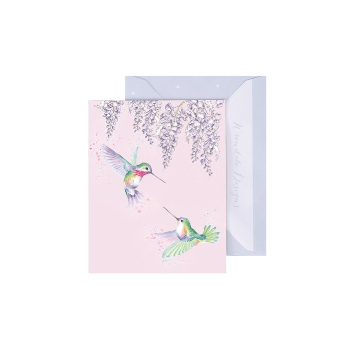 Wisteria Wishes' Hummingbird Gift Enclosure Card