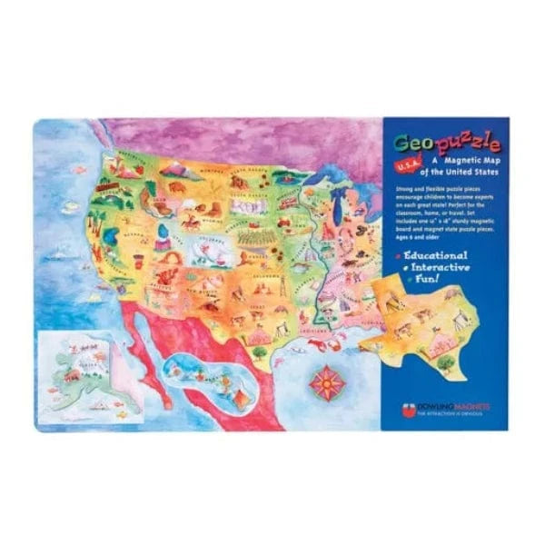 Magnetic USA Map Puzzle