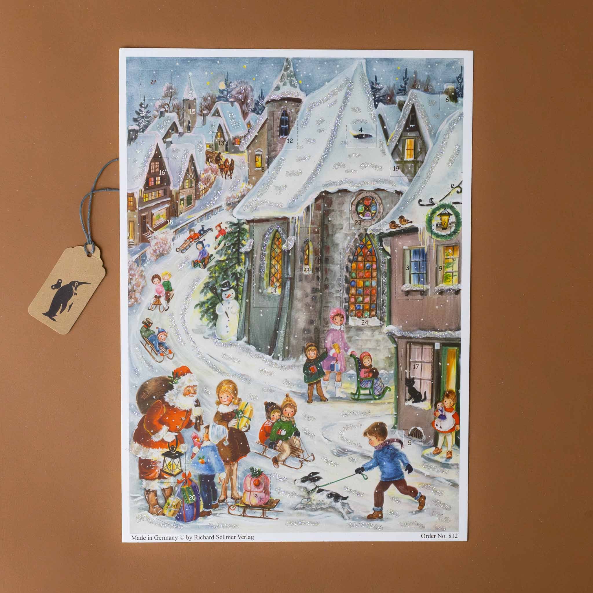 German Advent Calendar | Village Sledding