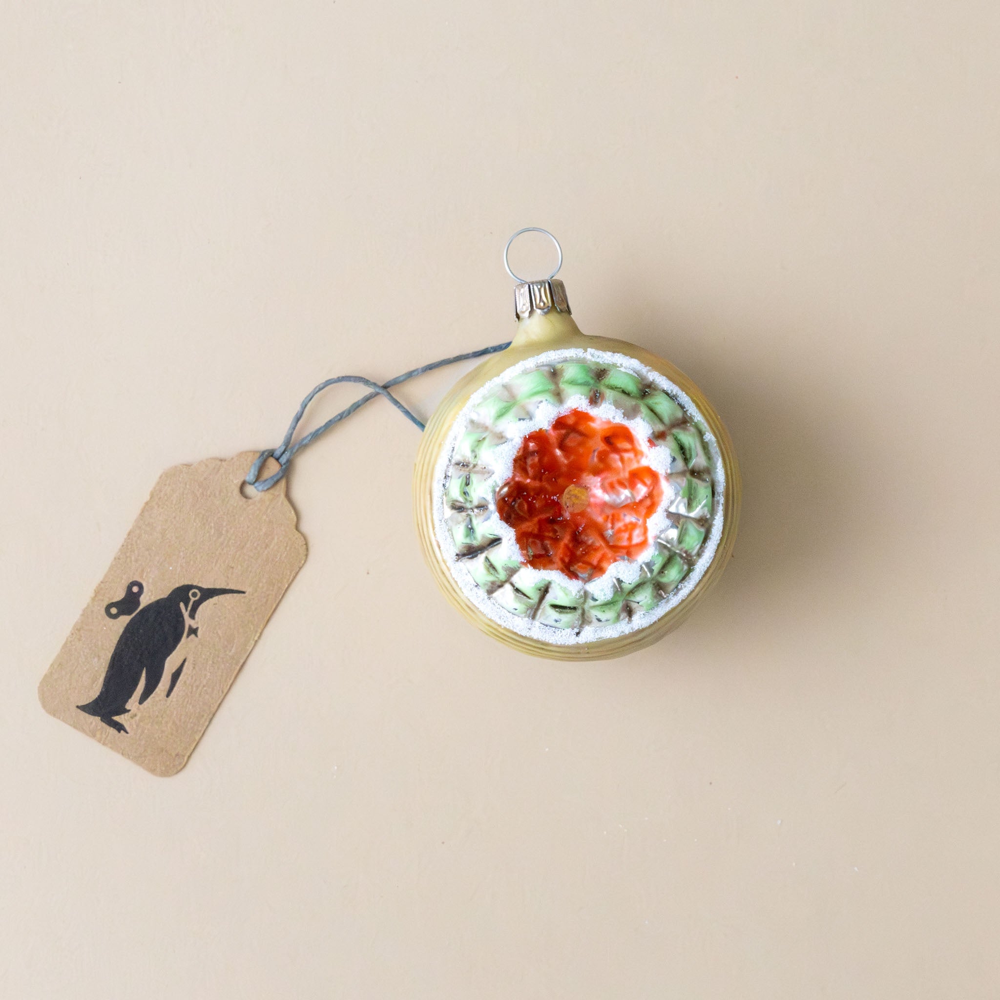 German Glass Ornament | Double Reflex - Red