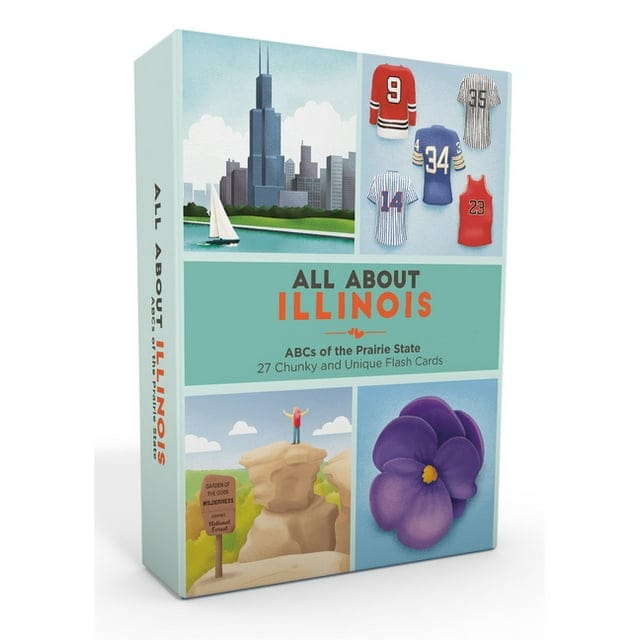 All About Illinois:  ABCs of the Prairie State Flash Cards