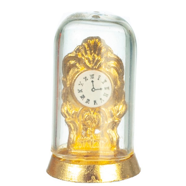 Gold Dollhouse Miniature Anniversary Clock