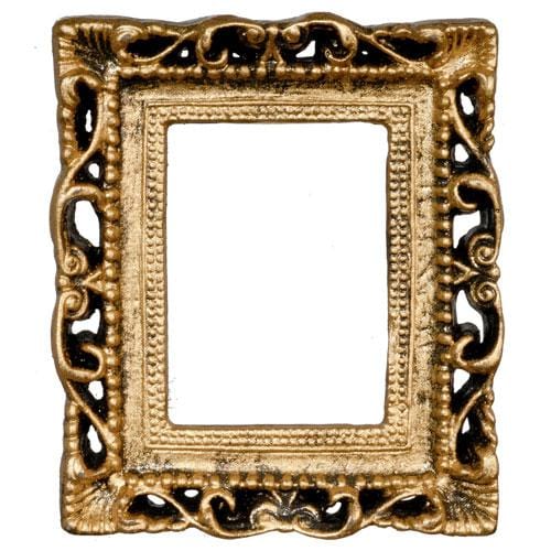 Gold Dollhouse Miniature Picture Frame