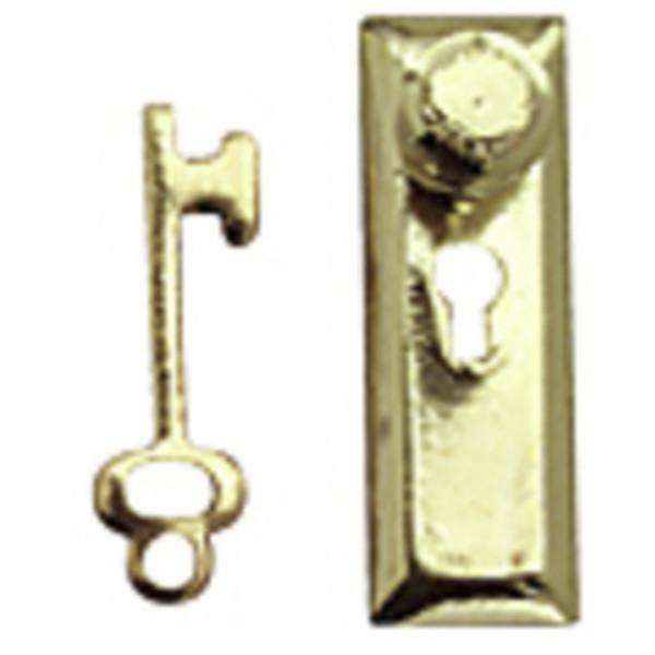 1/24 Scale Gold Knobs/Keyplate & Keys