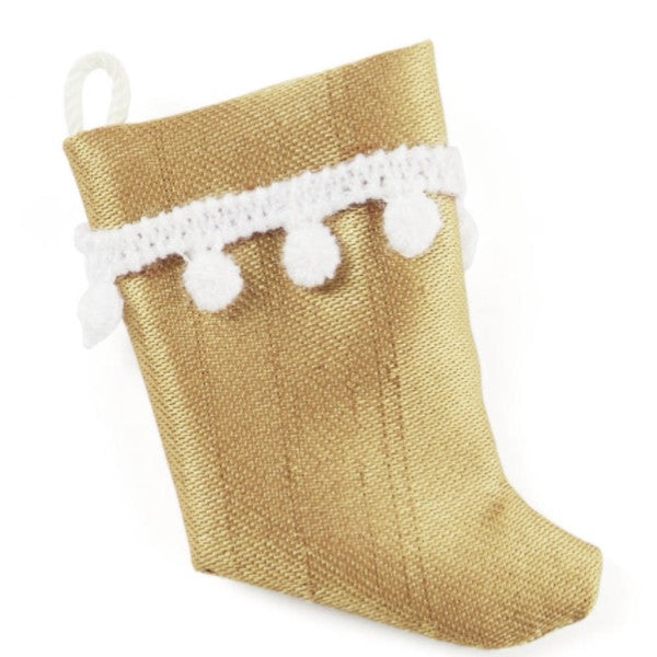 Gold Dollhouse Miniature Stocking