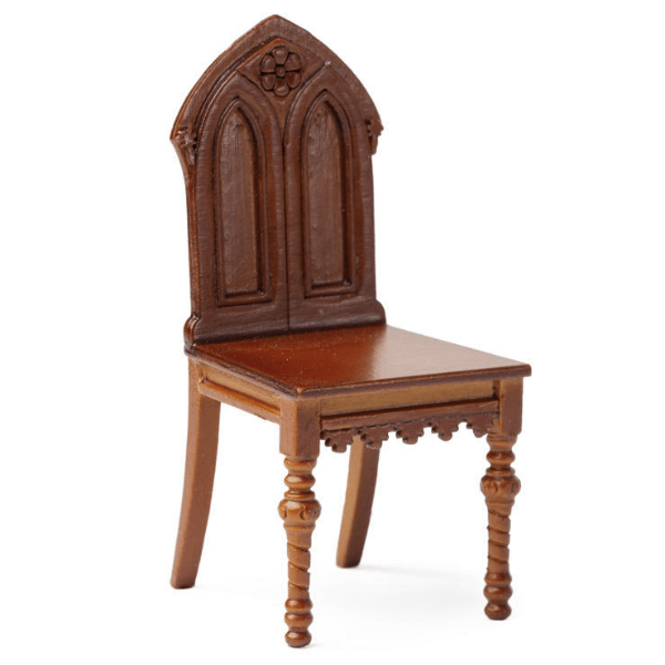 Dollhouse Miniature Gothic Revival Chair