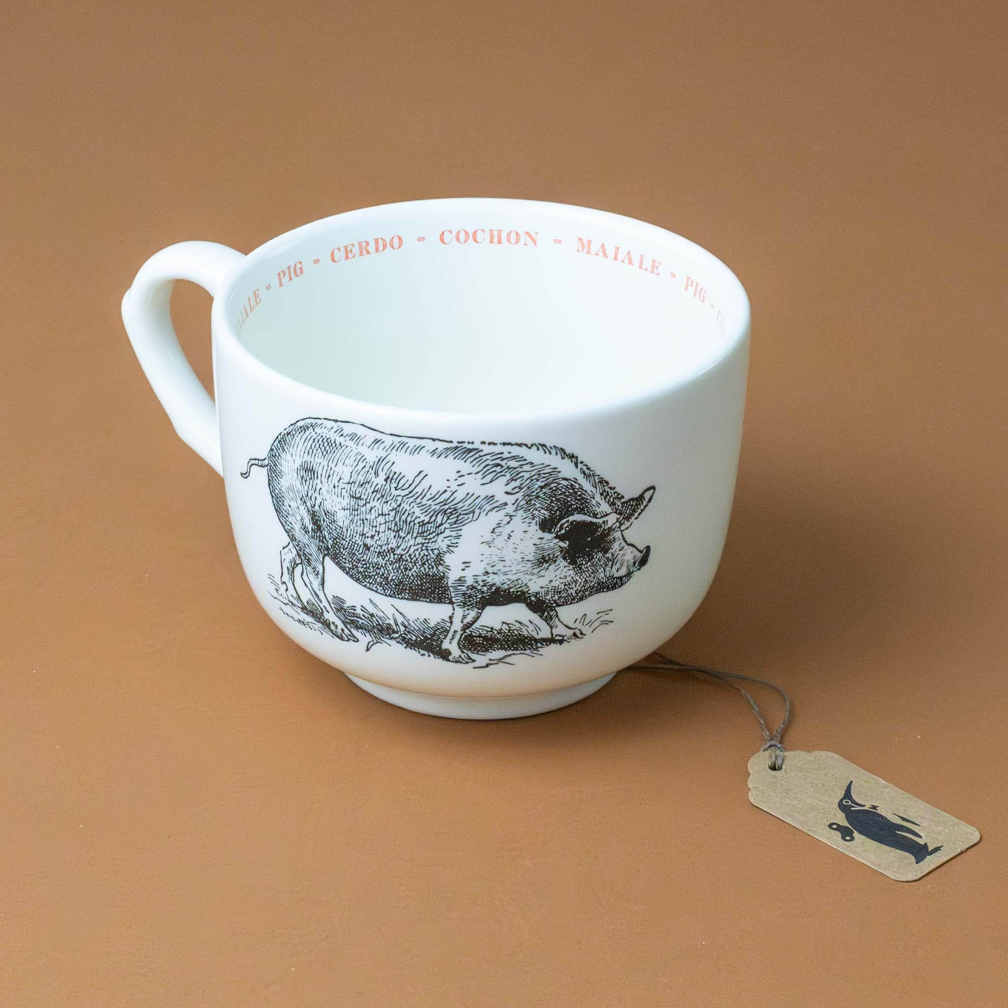 Grande Stoneware Cup | Pig