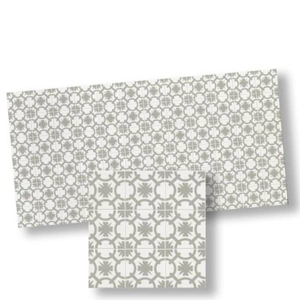 Gray Mosaic Dollhouse Floor Tile