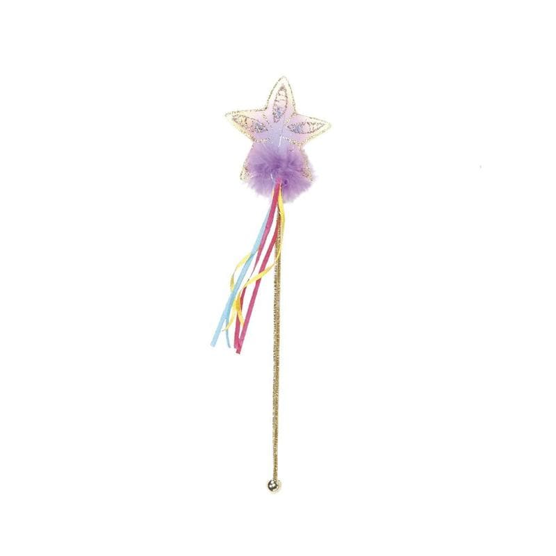 Multi Pastel Glitter Rainbow Star Wand
