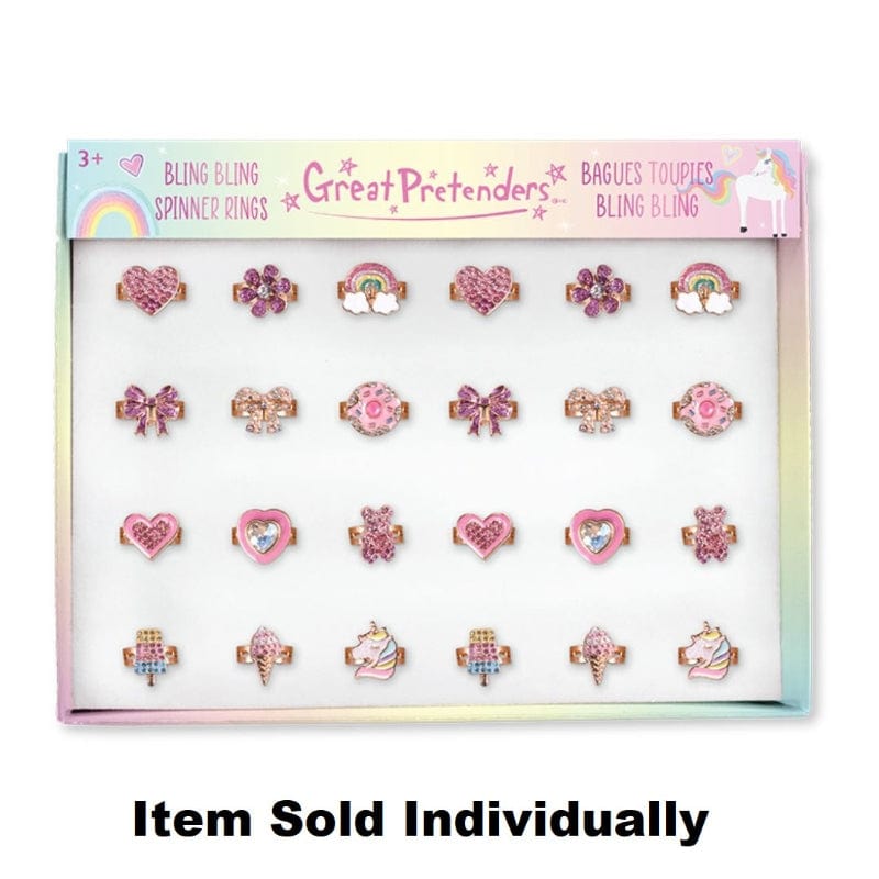 Bling Bling Spinner Fidget Rings (Assorted Styles)