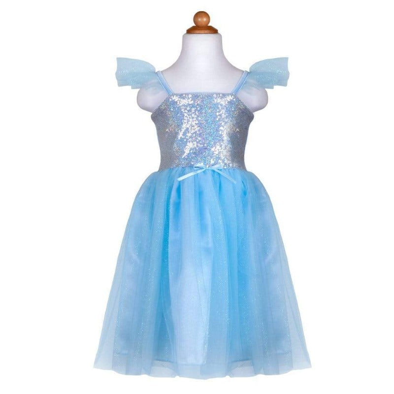 Sequins Princess Dress - Blue (Size 5-6 yrs)