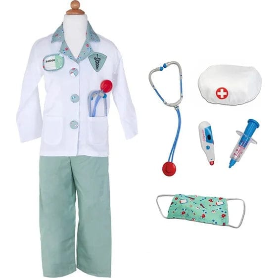 Green Doctor Set with Accessories (Size 3-4 yrs)