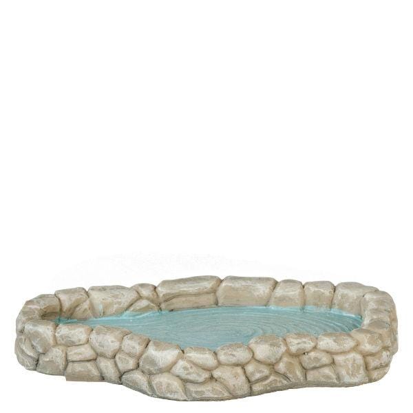 Grey Stone Dollhouse Miniature Pond
