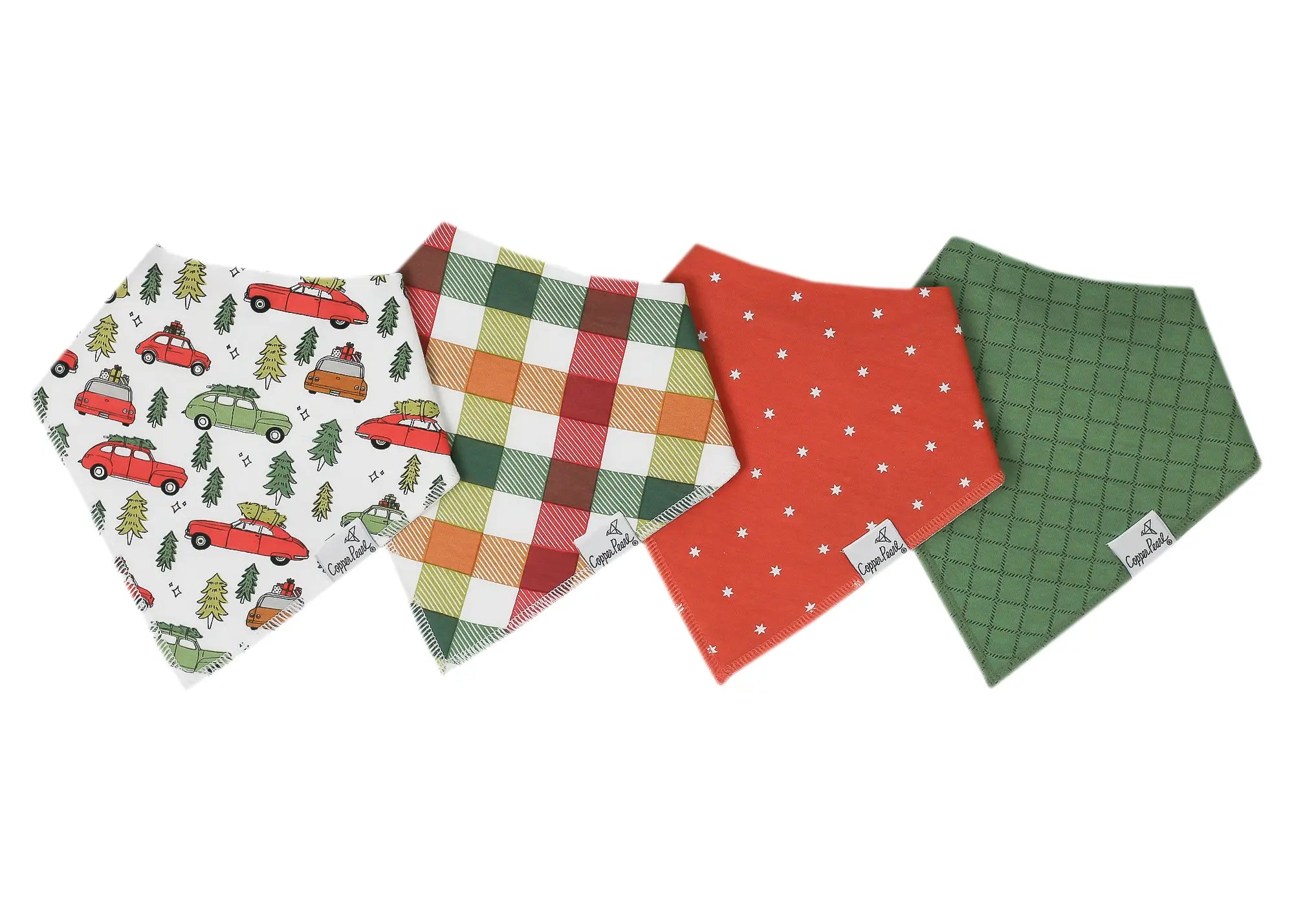 Copper Pearl Griswold Set of 4 Bandana Bibs