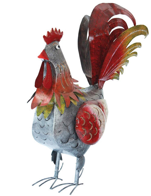 31 Inch Bali Bird Garden Rooster "Erich"