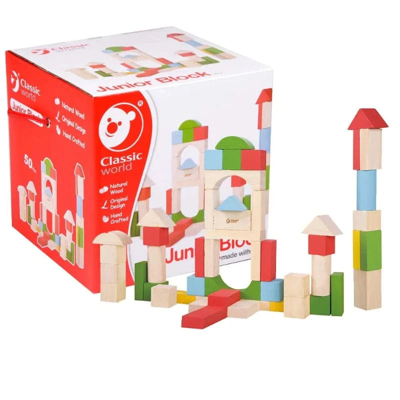 Classic World – Junior Building Blocks 50 Piece Set