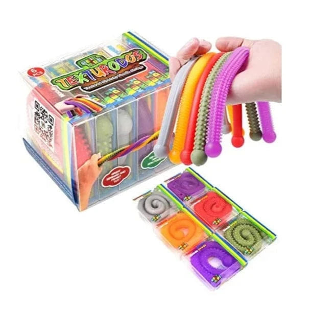 TEXTURODOS Textured Stretchy Fidget Noodles
