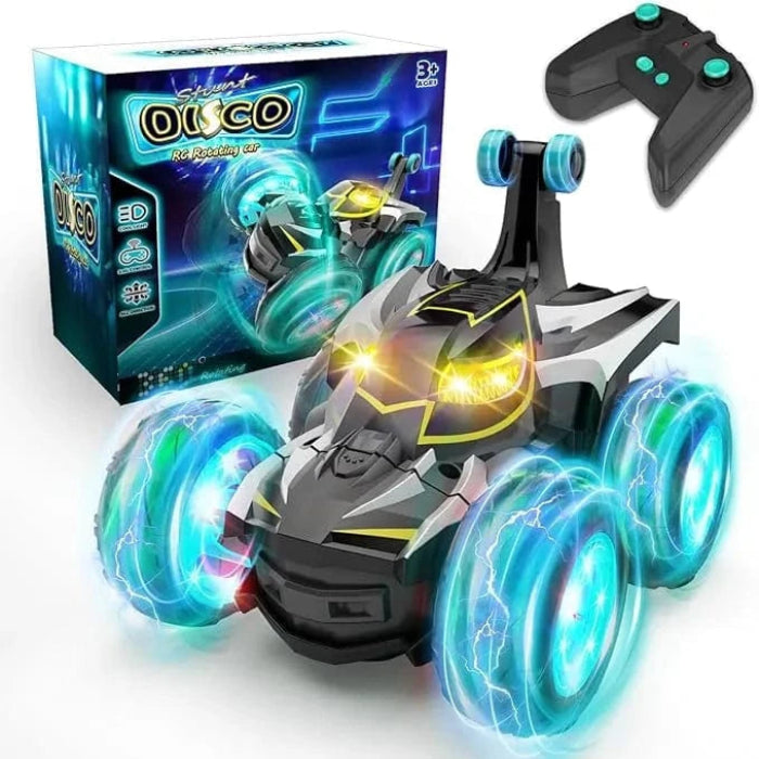 Stunt Disco RC Rotating Car - Aqua/Black