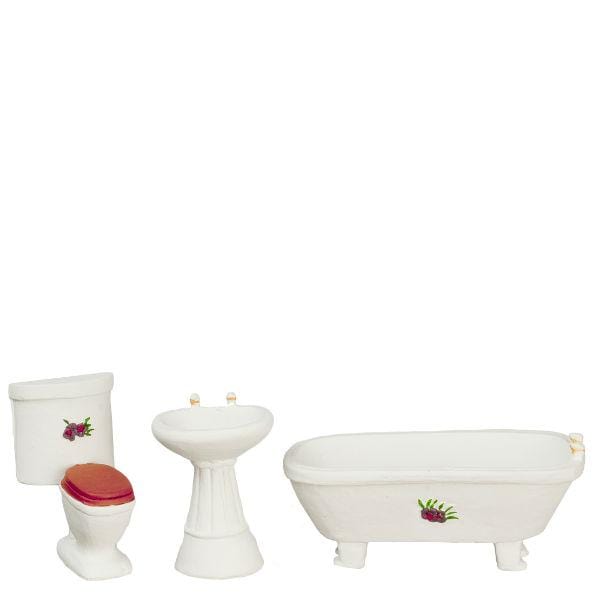 1/24 Scale Dollhouse Miniature Bathroom Set