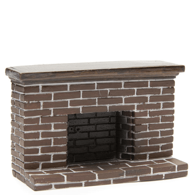 1/24 Scale Red Brick Fireplace