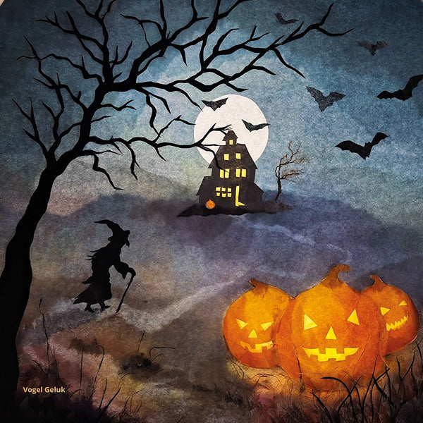 *NEW* Vogel Geluk Silhouette - Halloween