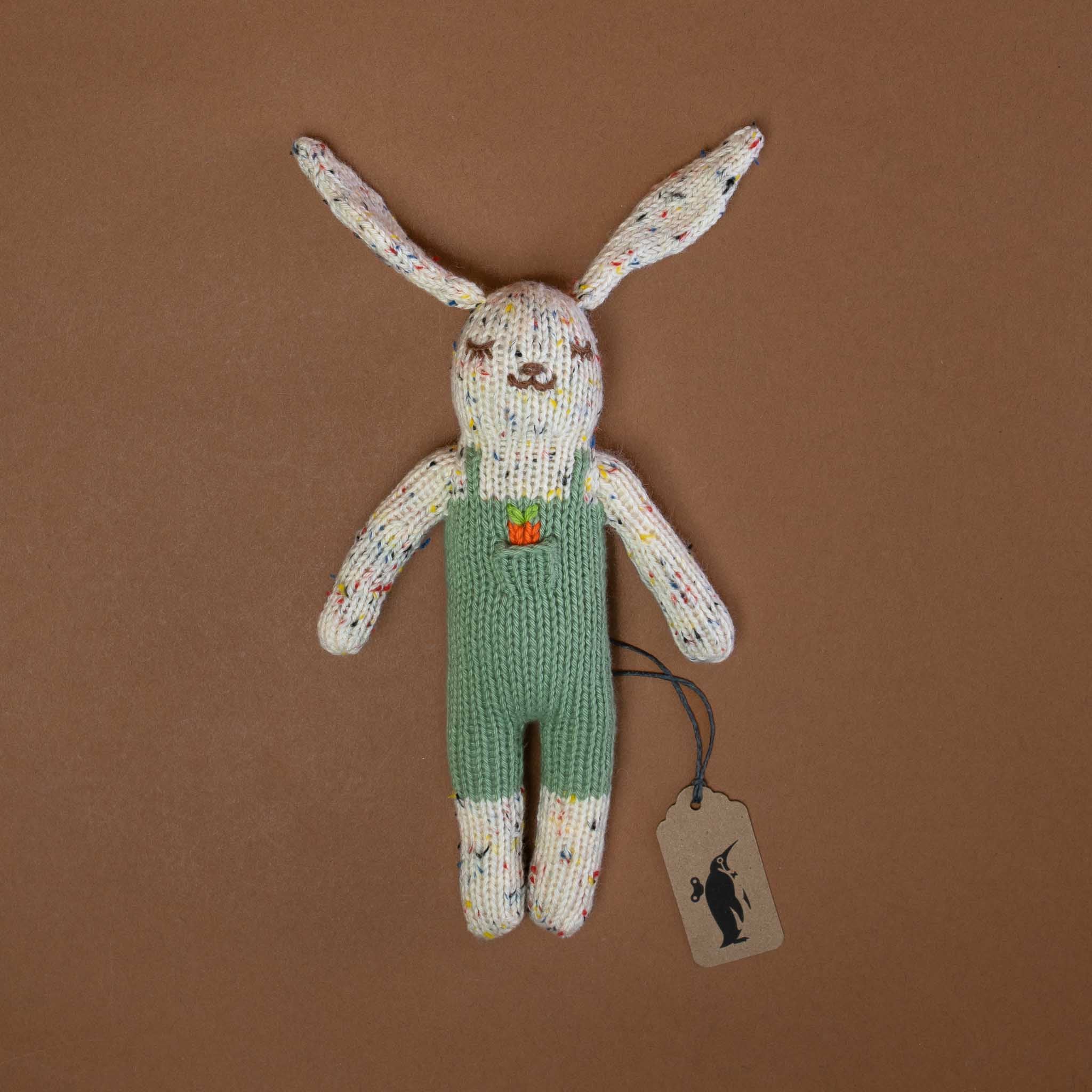 Hand- Knit Rattle | Lettuce Bunny