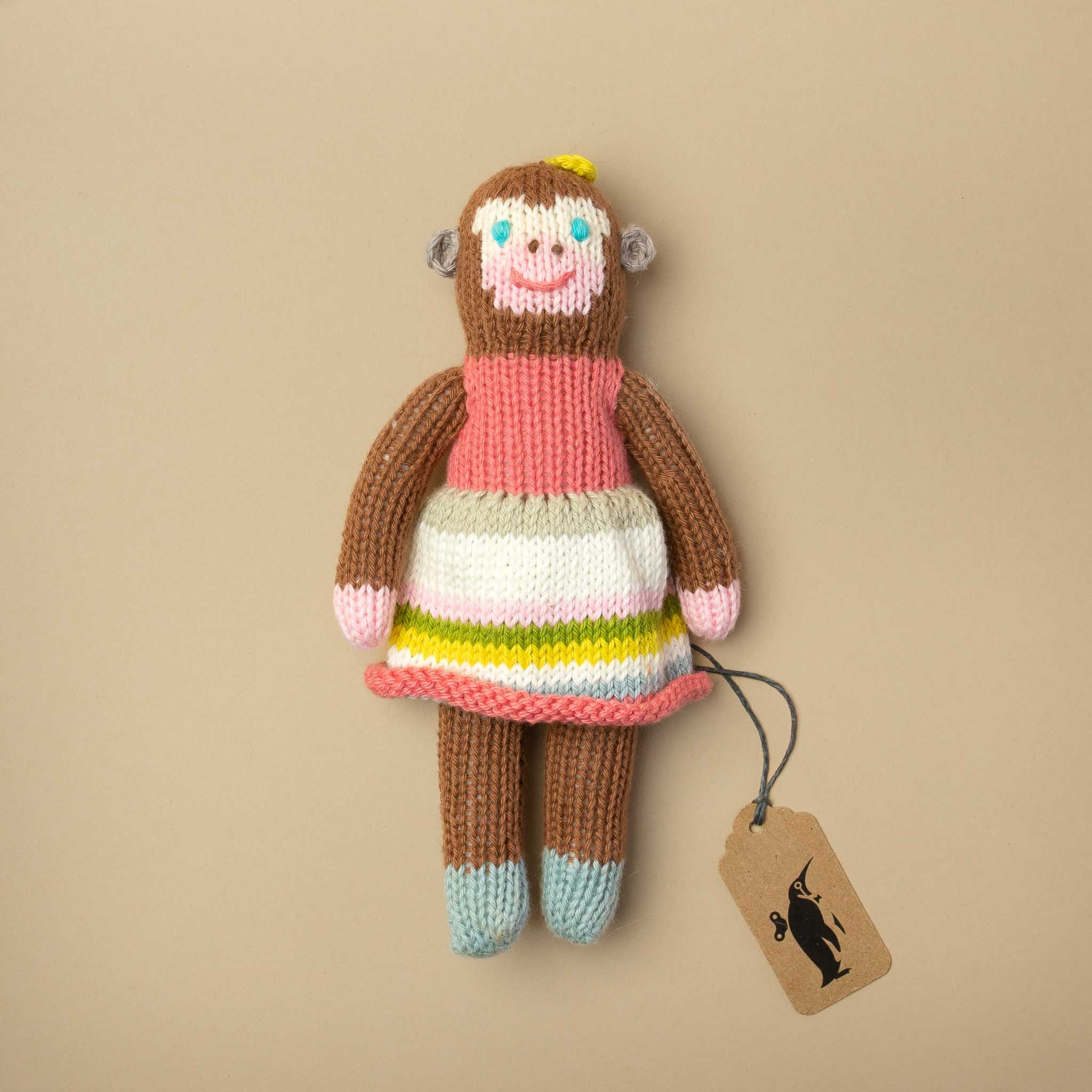 Hand-Knit Rattle | Penelope Monkey