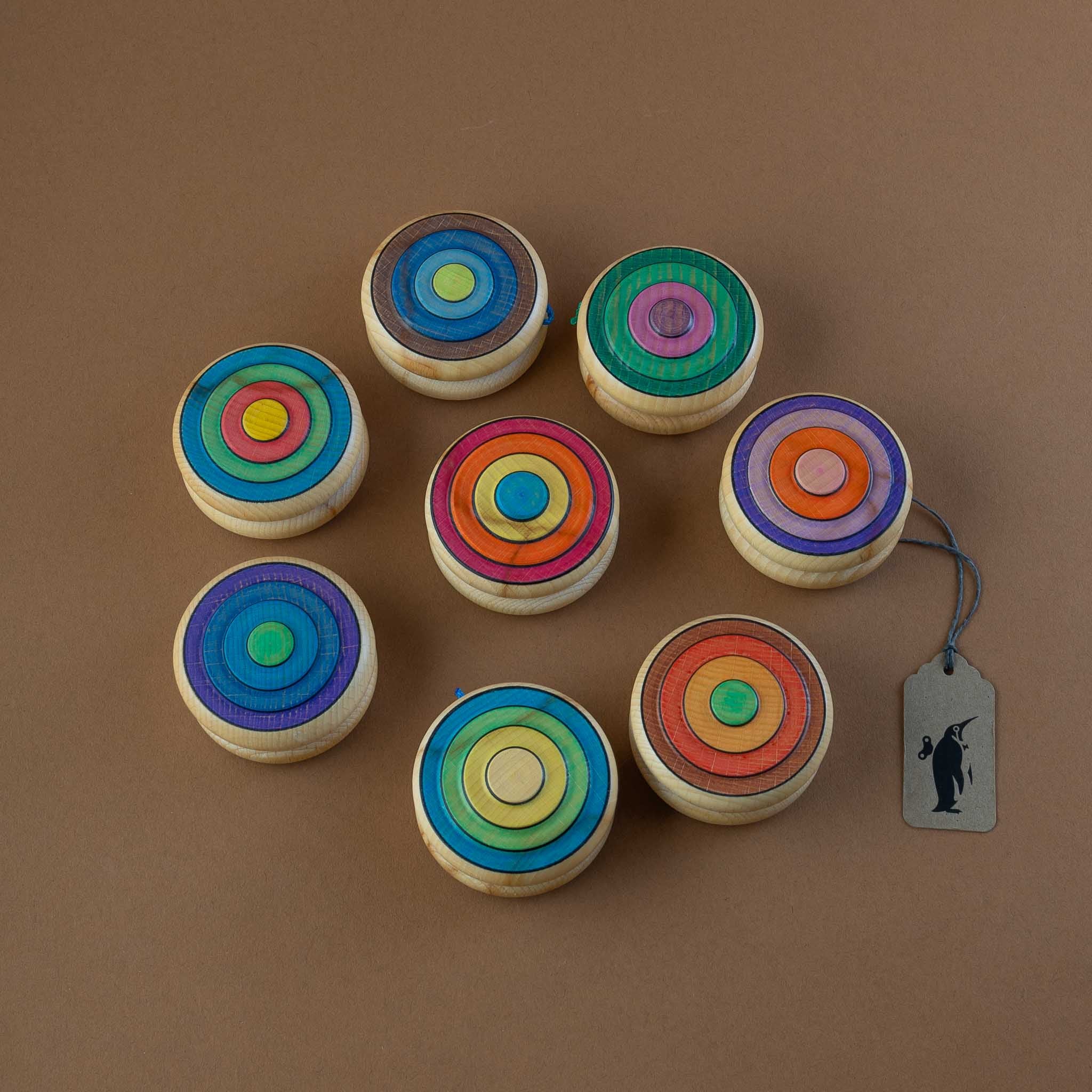 Harlequin Wooden Yo-Yo | Fixed Wheel