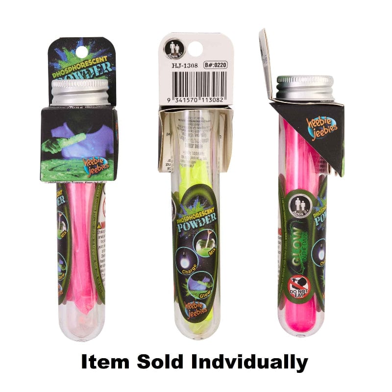 Phosphorescent Powder Test Tube (Assorted Colors)