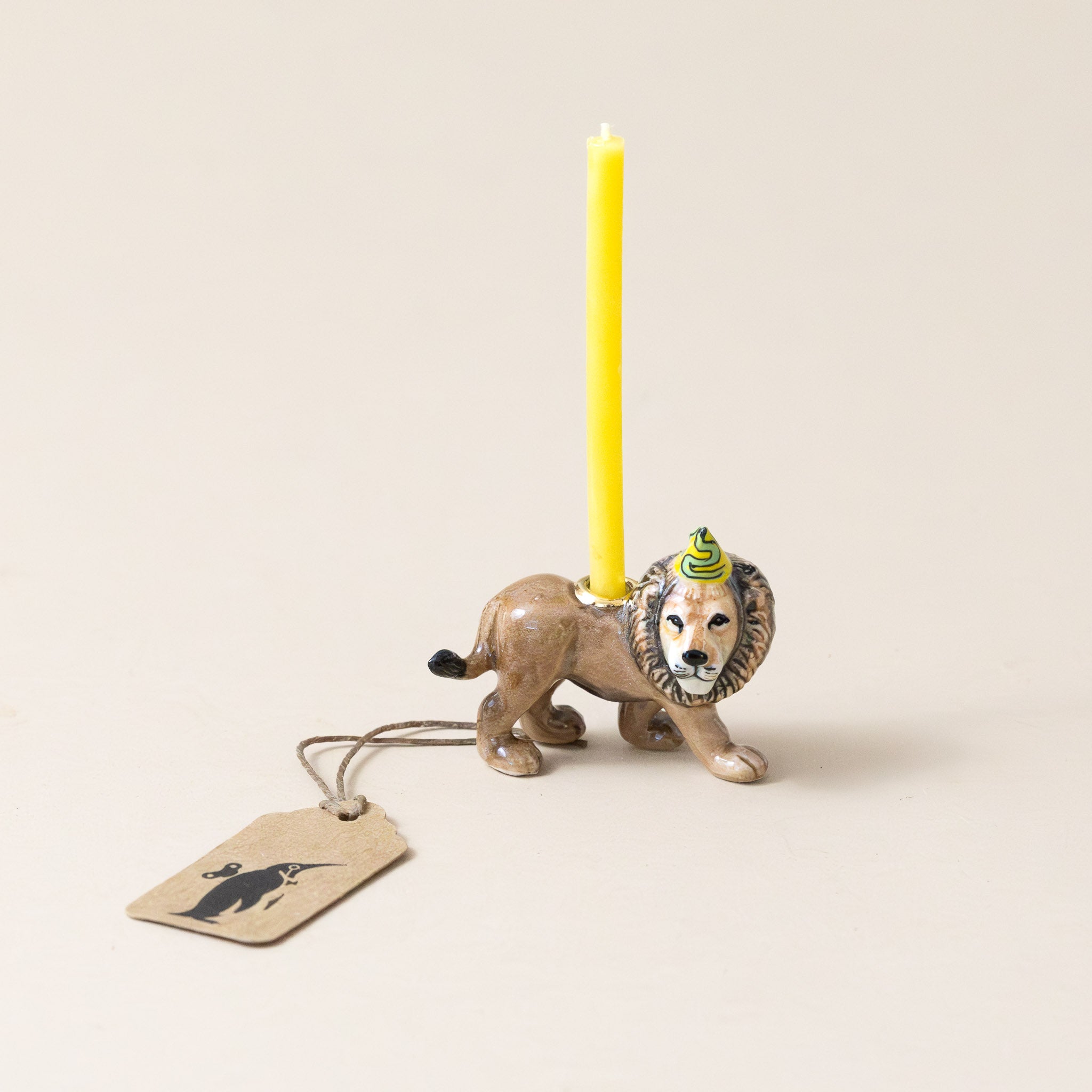 Heirloom Porcelain Cake Topper | Lion