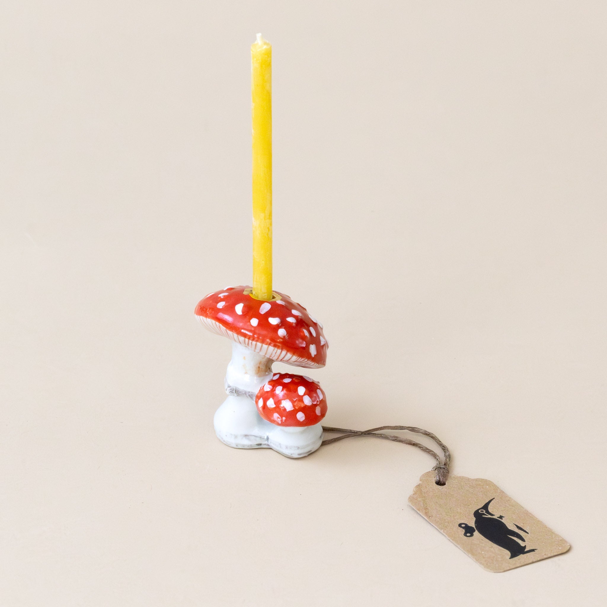 Heirloom Porcelain Cake Topper | Mushroom Bunch