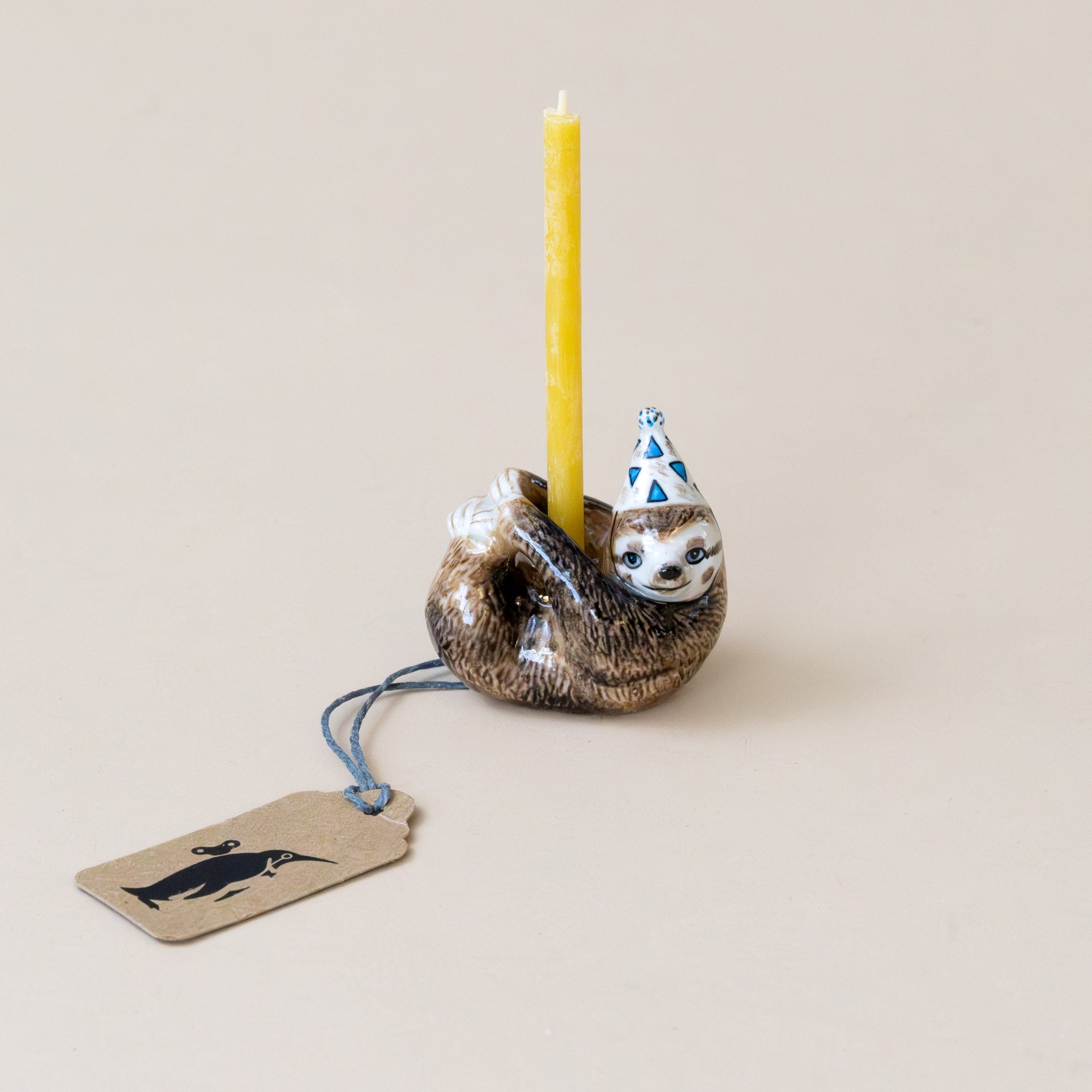 Heirloom Porcelain Cake Topper | Sloth