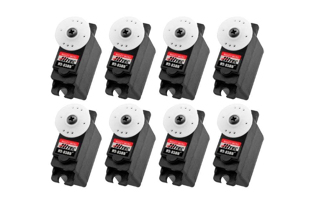 Hitec HS-85BB High Torque Micro Servo Airplane Multi-Pack (8 Servos)