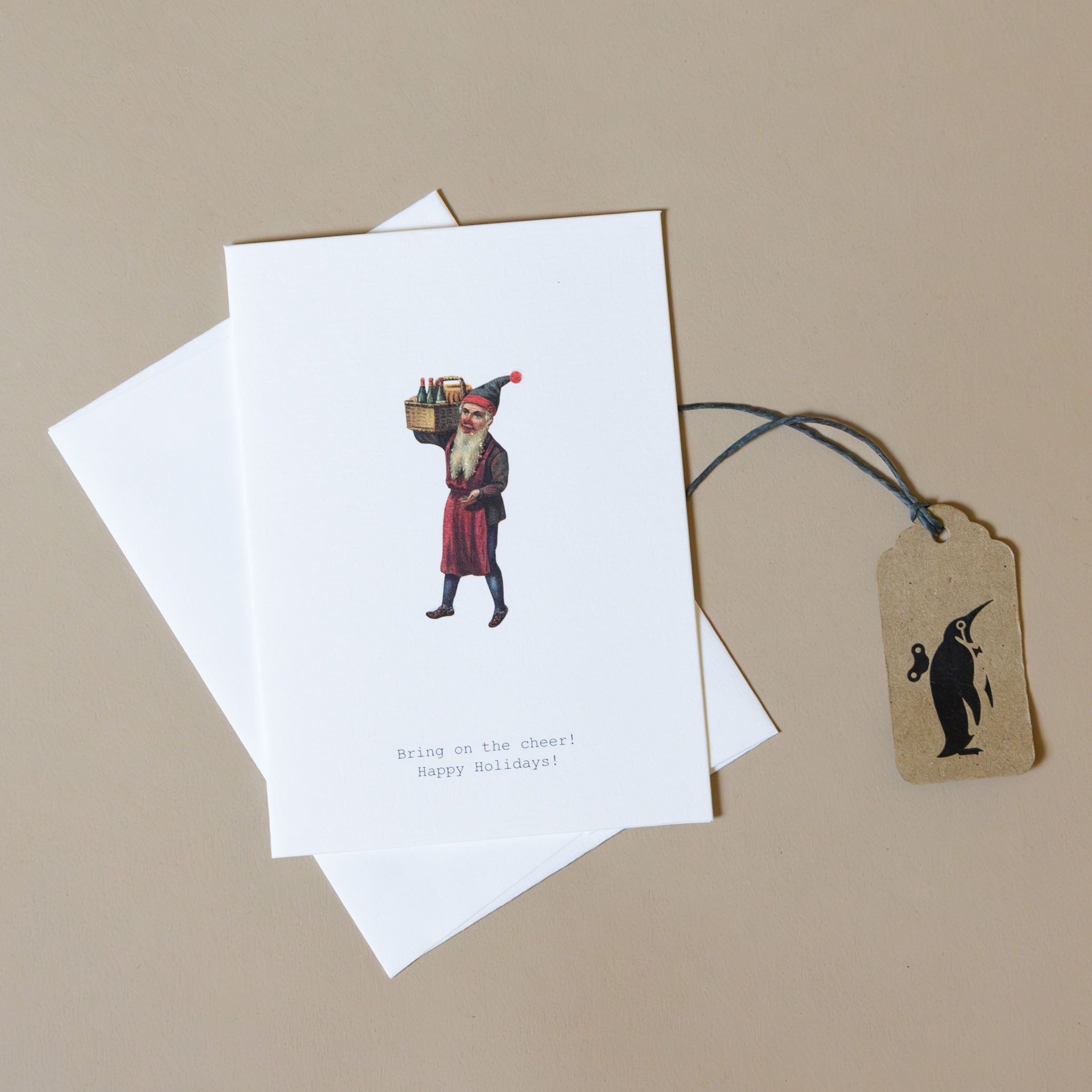Holiday Gnome Cheer Greeting Card