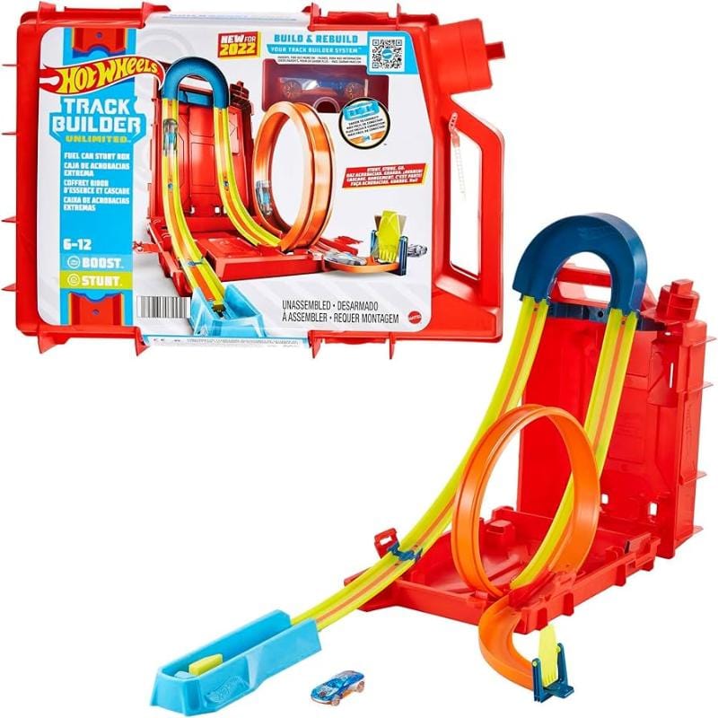 Hot Wheels Track Builders Fuel Can Stunt Box