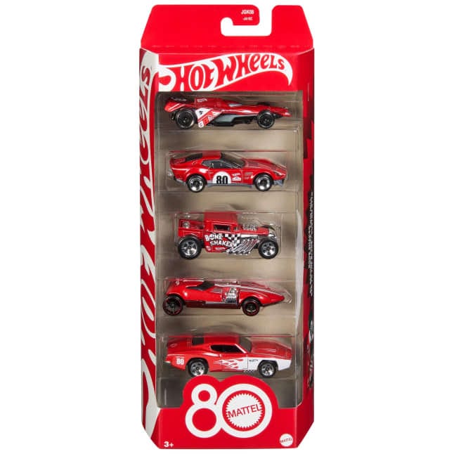 Hot Wheels 5 Pack - Mattel 80th Anniversary