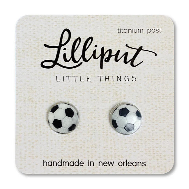 Soccer Ball Earrings