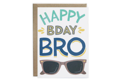 Happy Birthday Bro Card