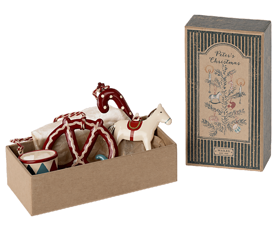 Metal ornament set - Peter's Christmas, original