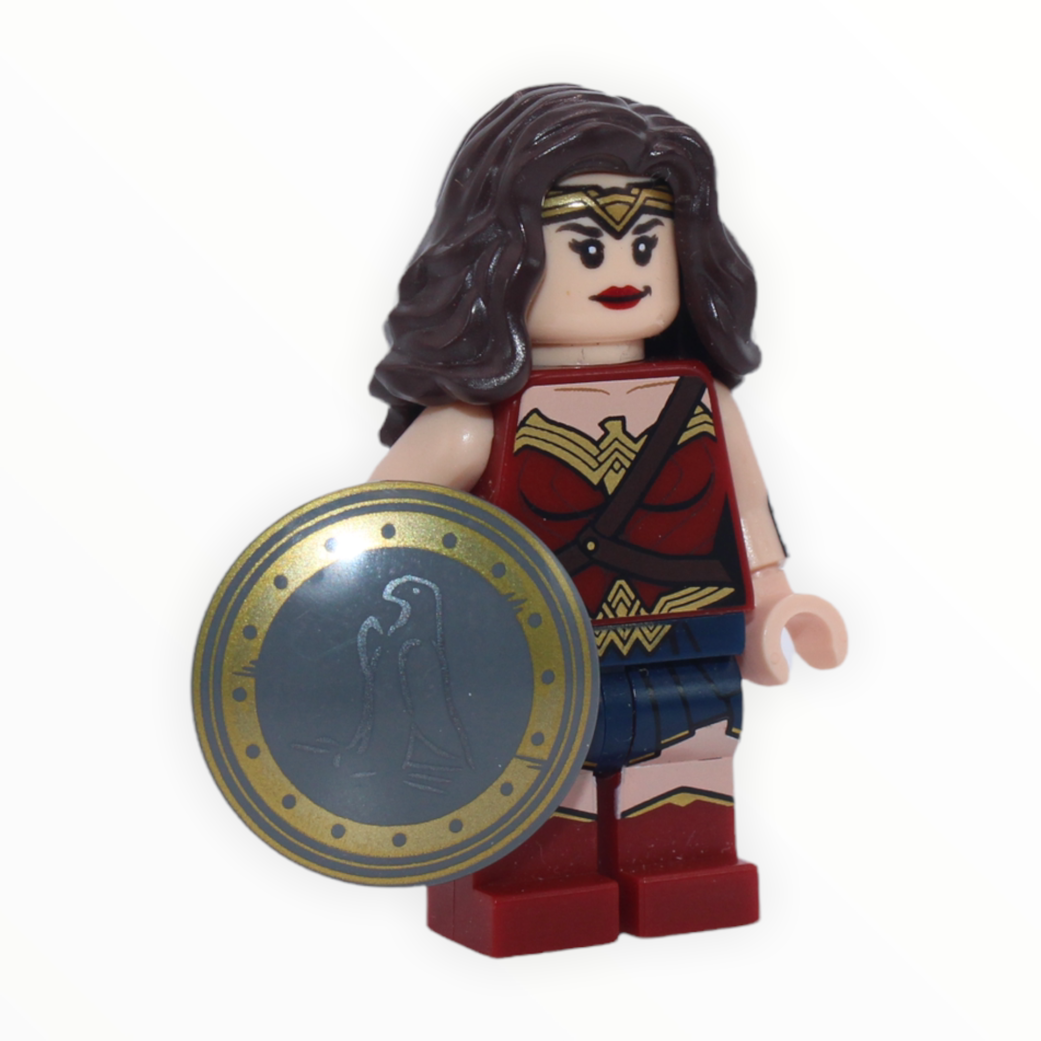 Wonder Woman (dark red torso and legs, eagle shield, 2016)