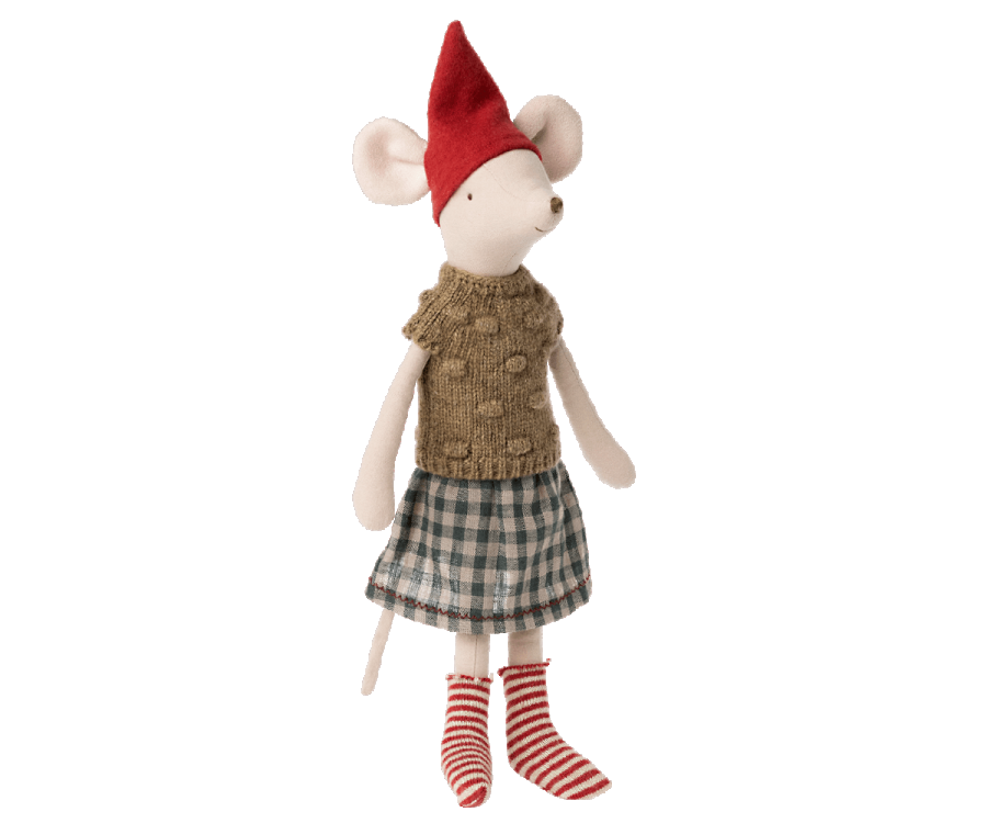 *restocked Maileg Winter Mouse, Girl -Medium