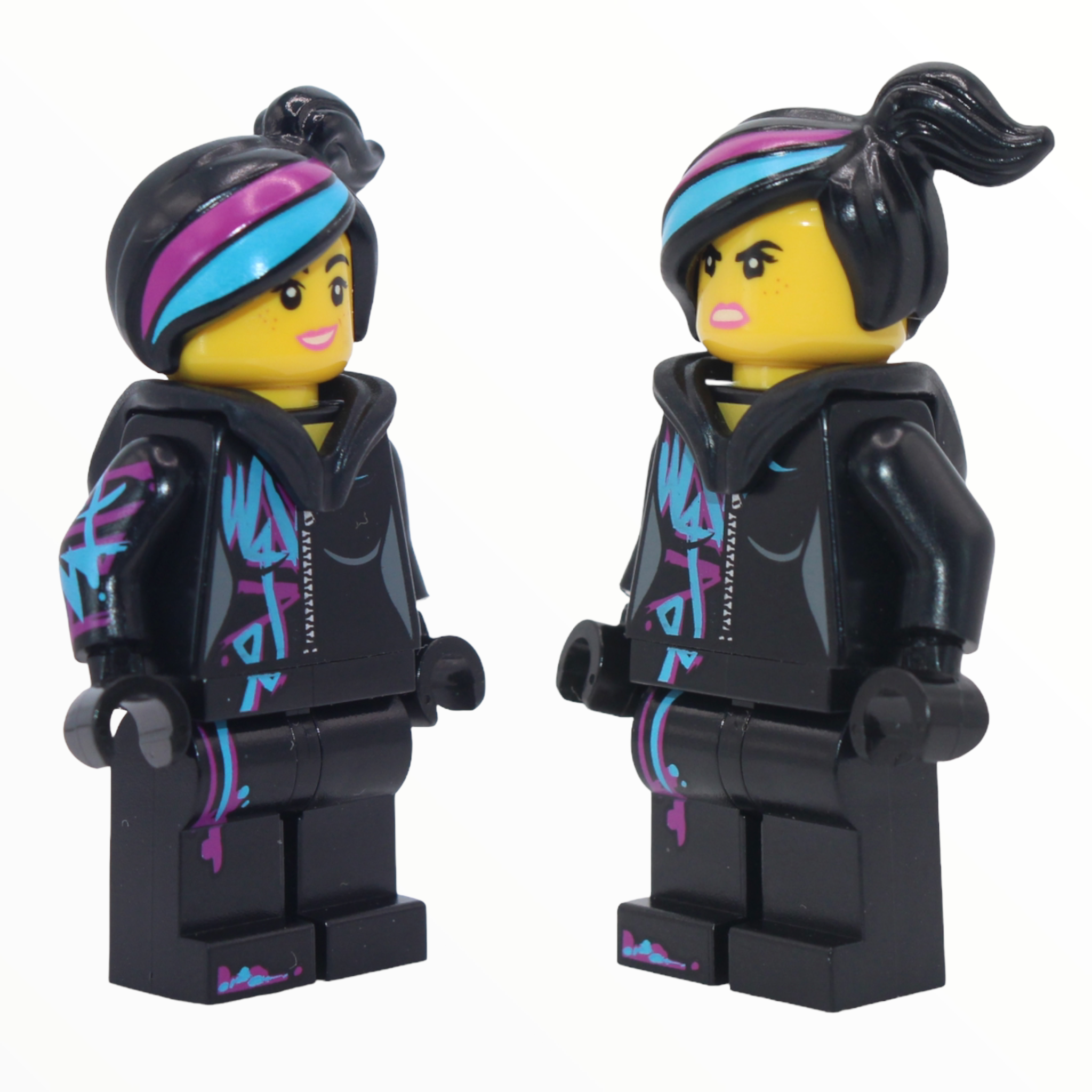 Wyldstyle (open mouth smile, hood piece)