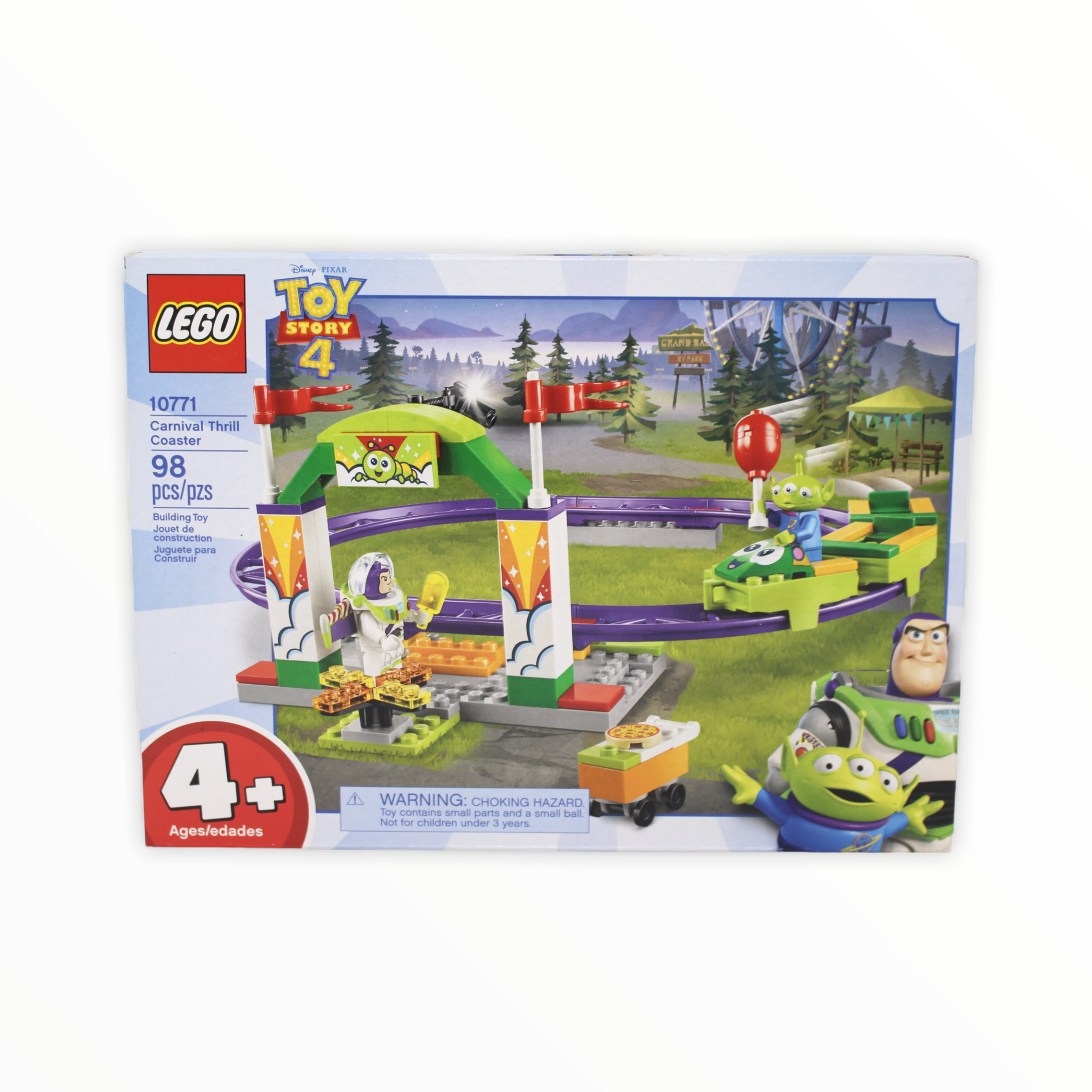 Retired Set 10771 Toy Story 4 Carnival Thrill Coaster