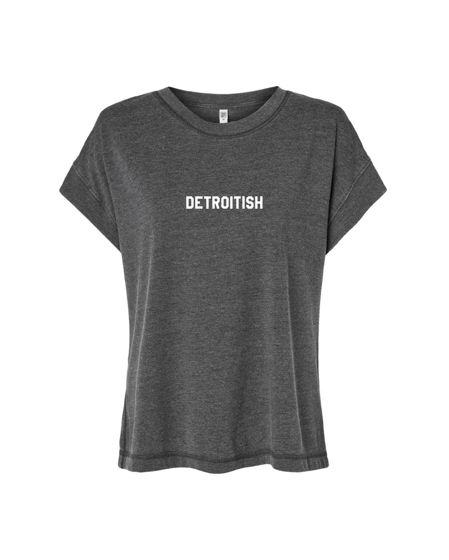 Detroitish Relaxed Vintage Wash Tee / Grey