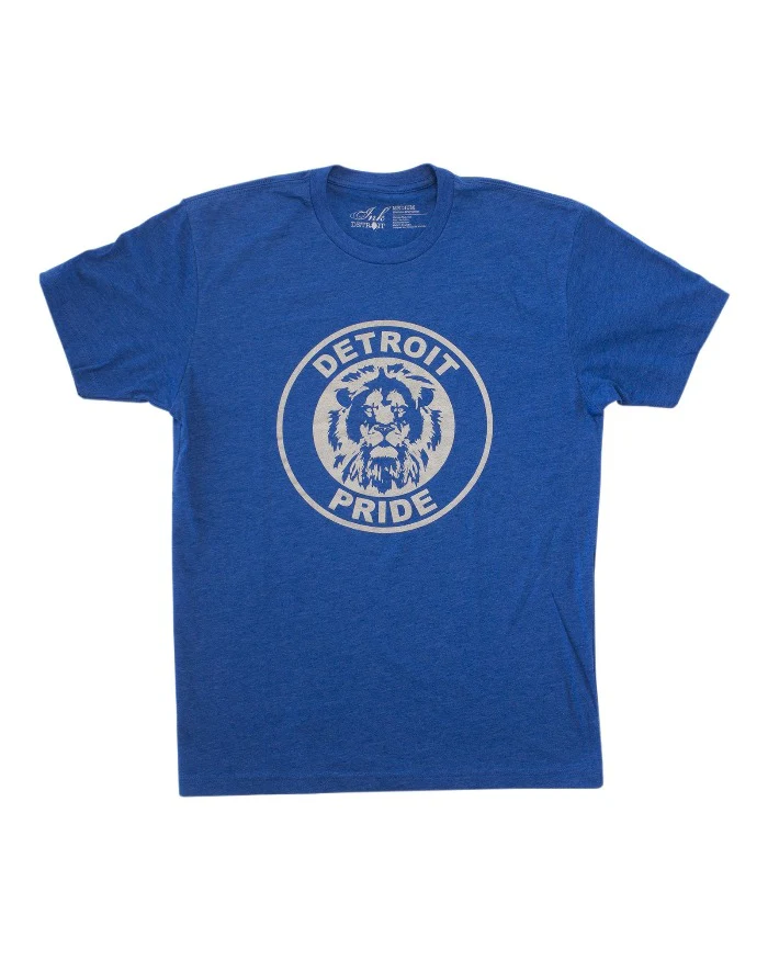 Detroit Pride Tee / Royal Blue