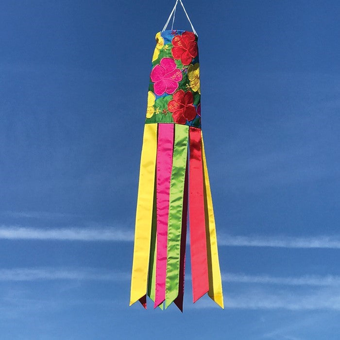 40 Inch "Tropical Flowers" Windsock