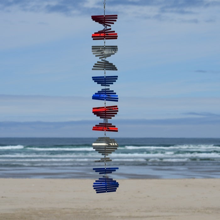 "Patriot" Stacked Shimmer Helix Spinner